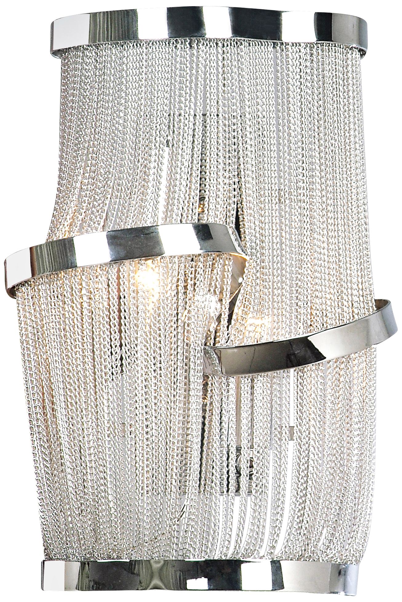 Avenue Mulholland Dr. 15" High Polished Chrome Wall Sconce