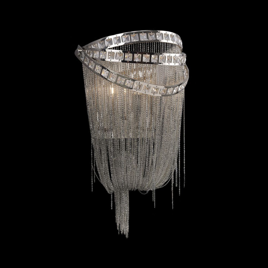 Avenue Wilshire Blvd. 16" High Polished Nickel Wall Sconce