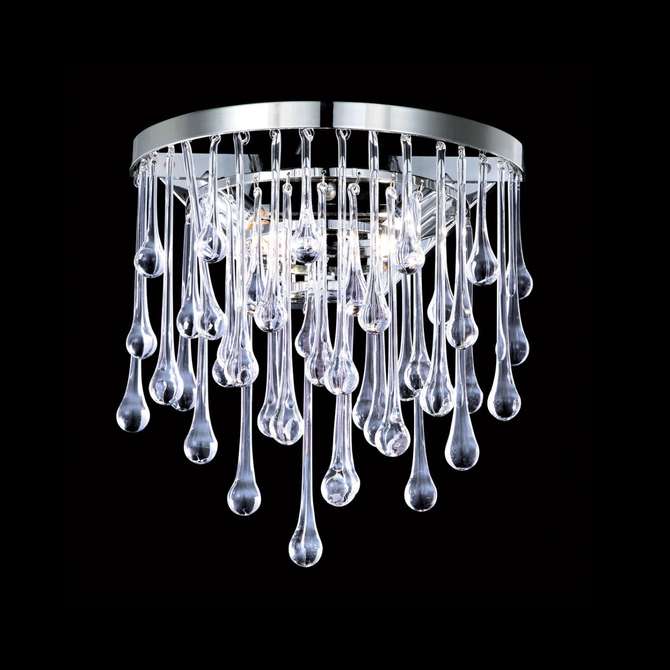 Hollywood Blvd. 14" High Polished Nickel Round Wall Sconce