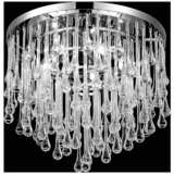 Avenue Hollywood Blvd. 16&quot;W Polished Nickel Ceiling Light