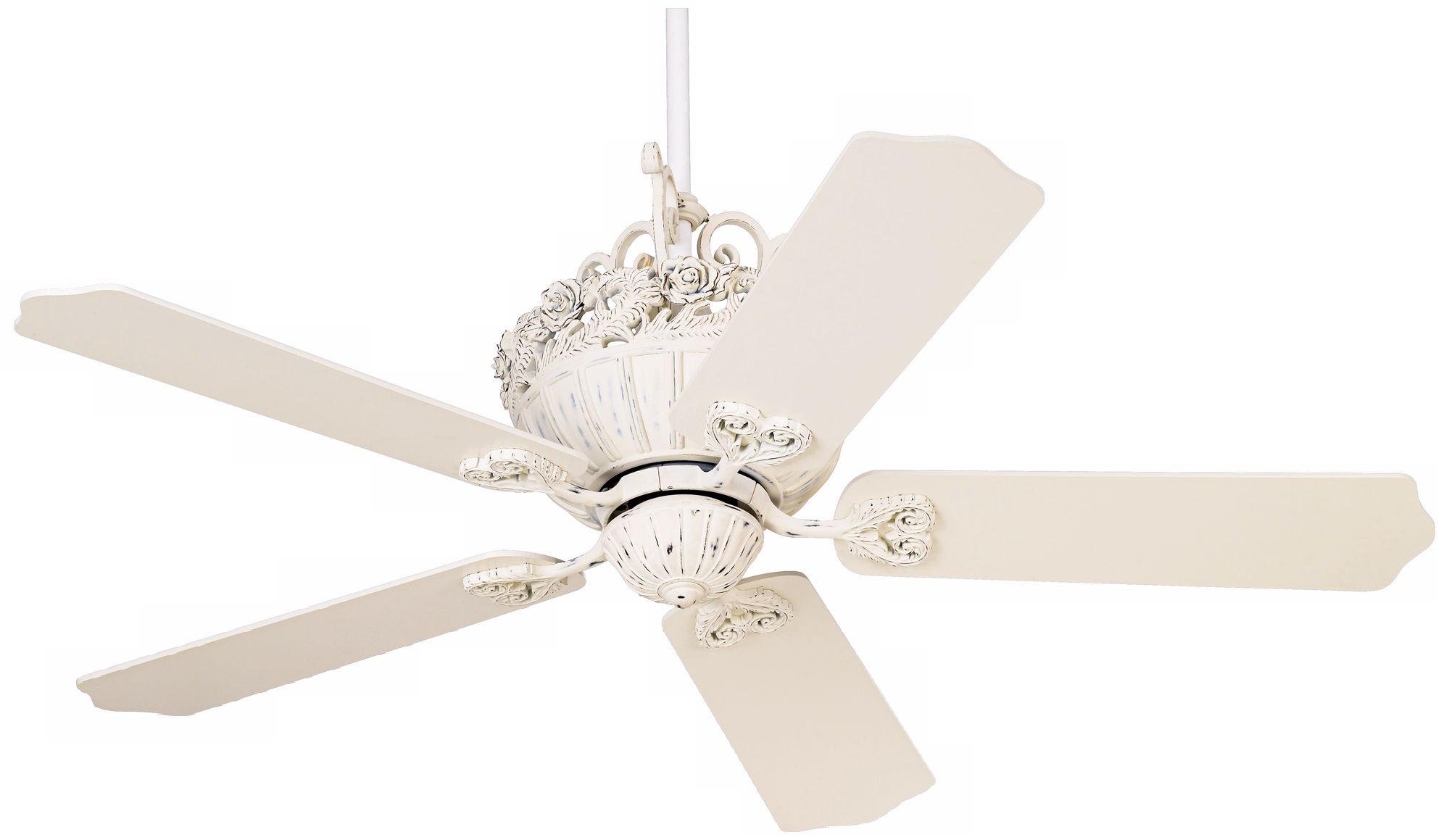 52 Casa Chic Rubbed White Ceiling Fan