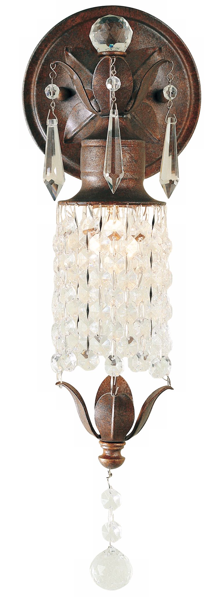 Maison de Ville Collection 14" High Crystal Wall Sconce