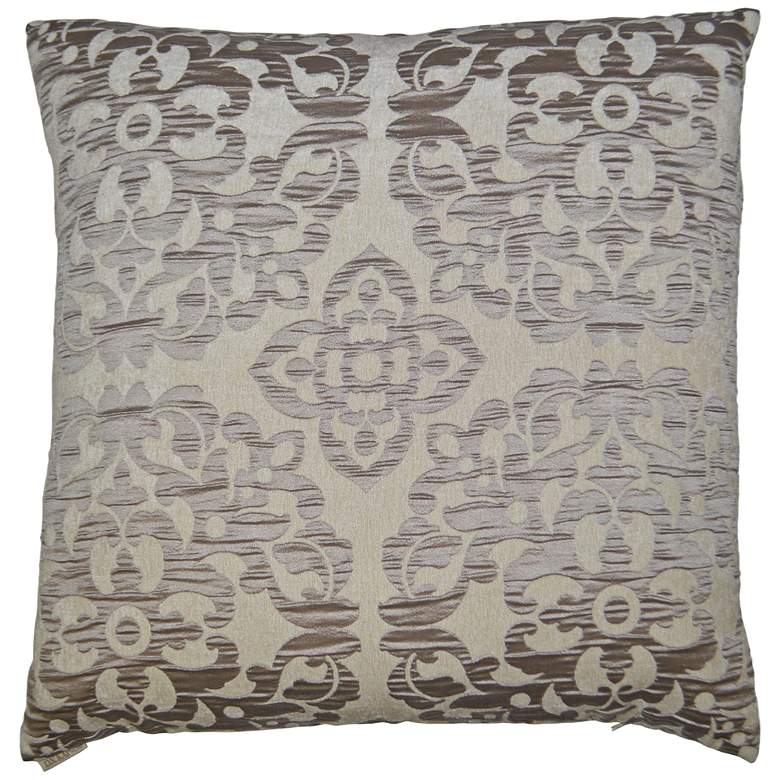 Image 1 Monte Taupe 24" Square Decorative Throw Pillow