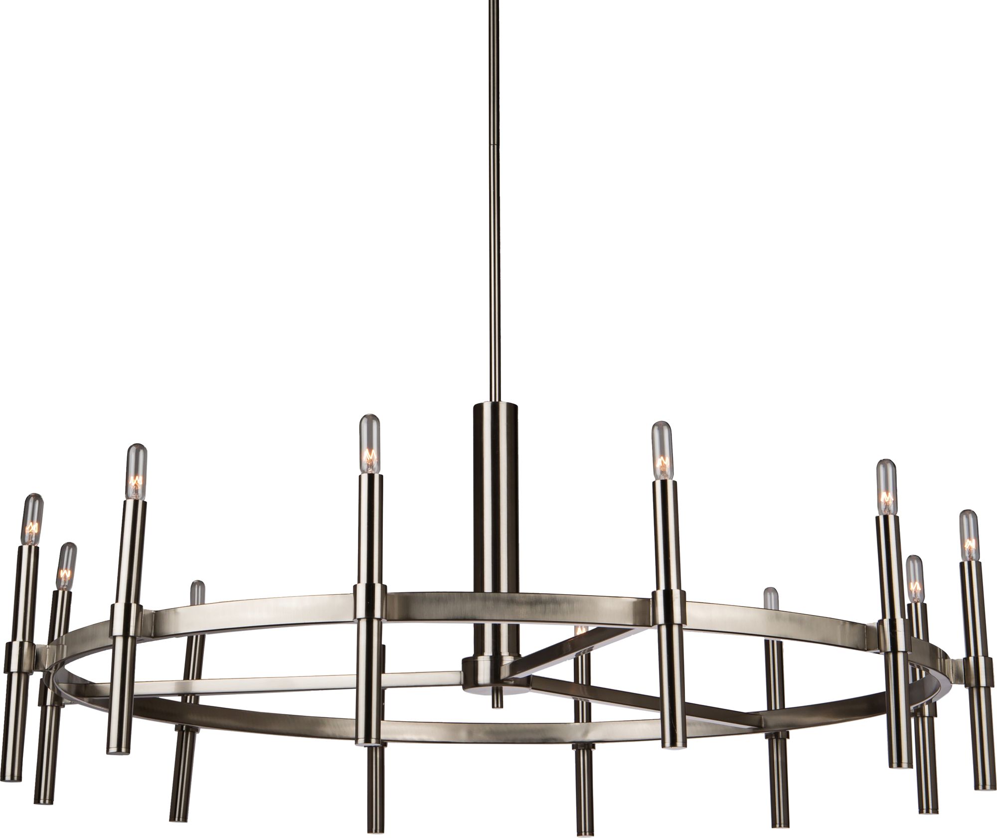 Artcraft Encore 40" Wide Polished Nickel 12-Light Chandelier