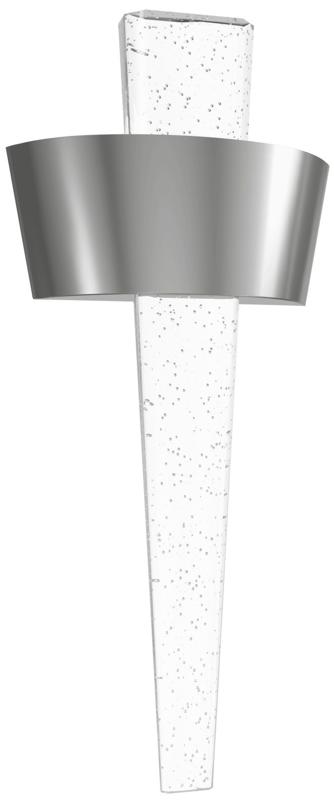 Avenue Glacier Ave. 23 1/2" High Curved Nickel LED Sconce