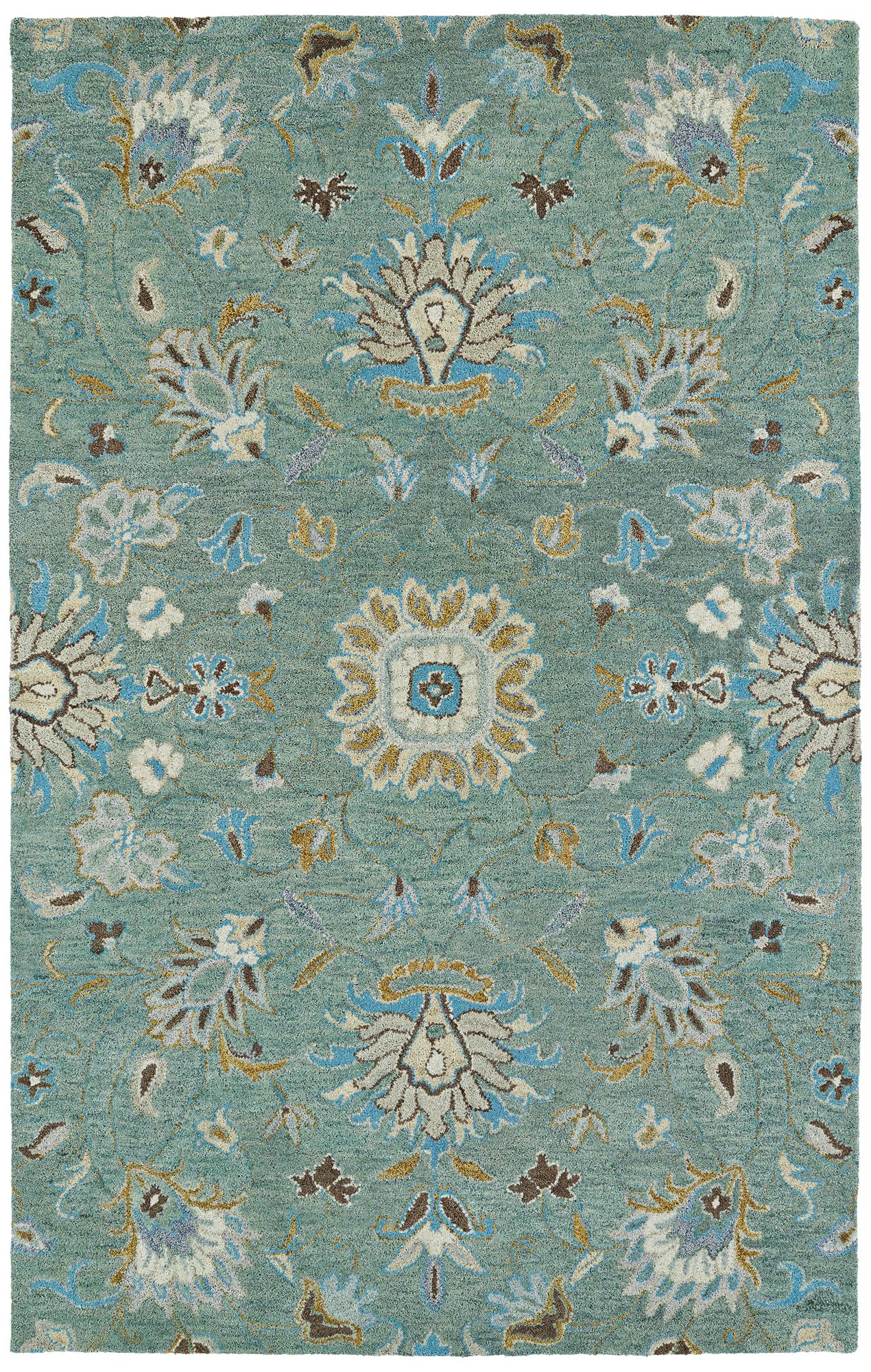 Kaleen Helena 3207-88 Mint Wool Area Rug 