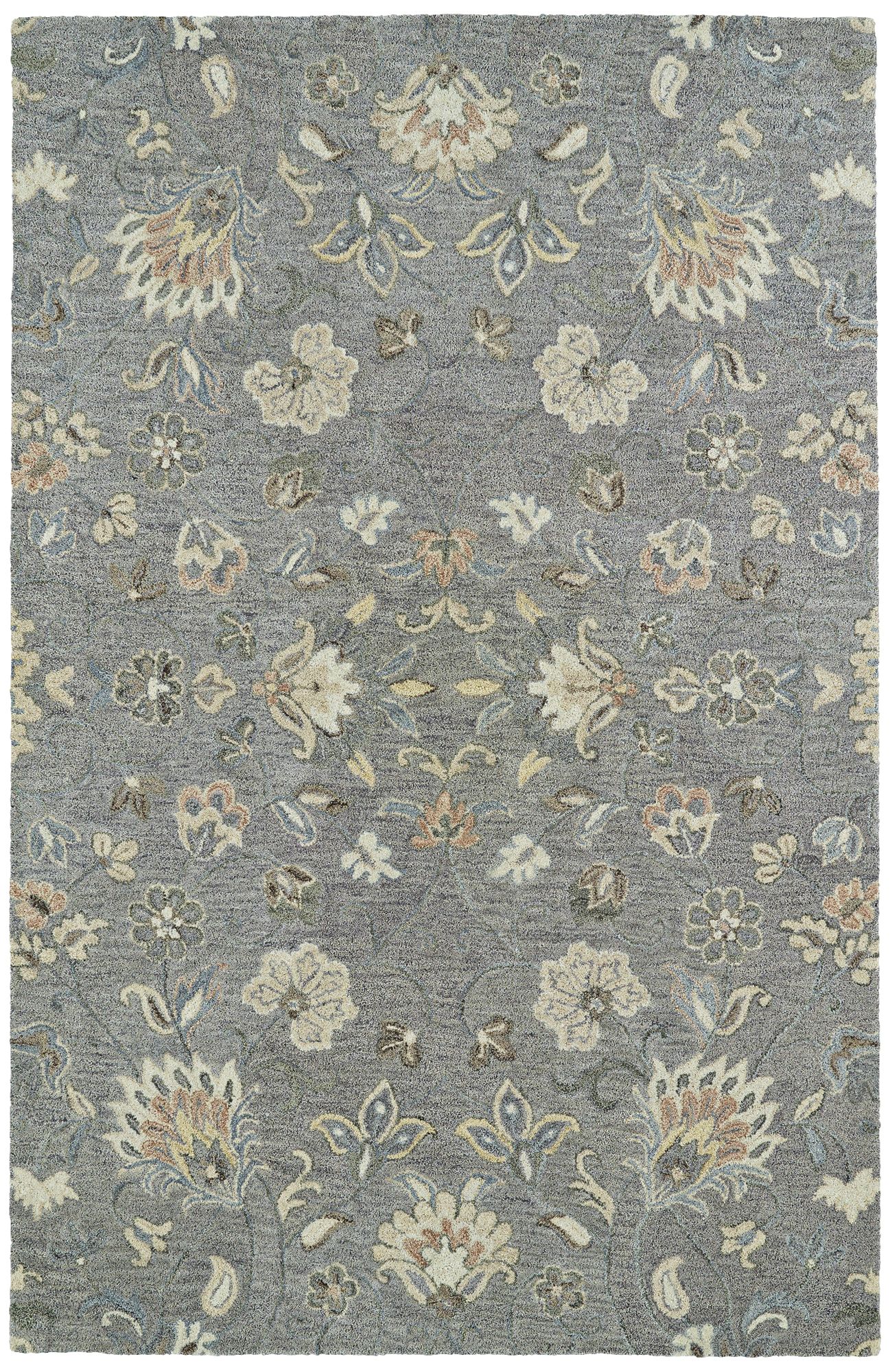 Kaleen Helena 3208-75 Gray Wool Area Rug 