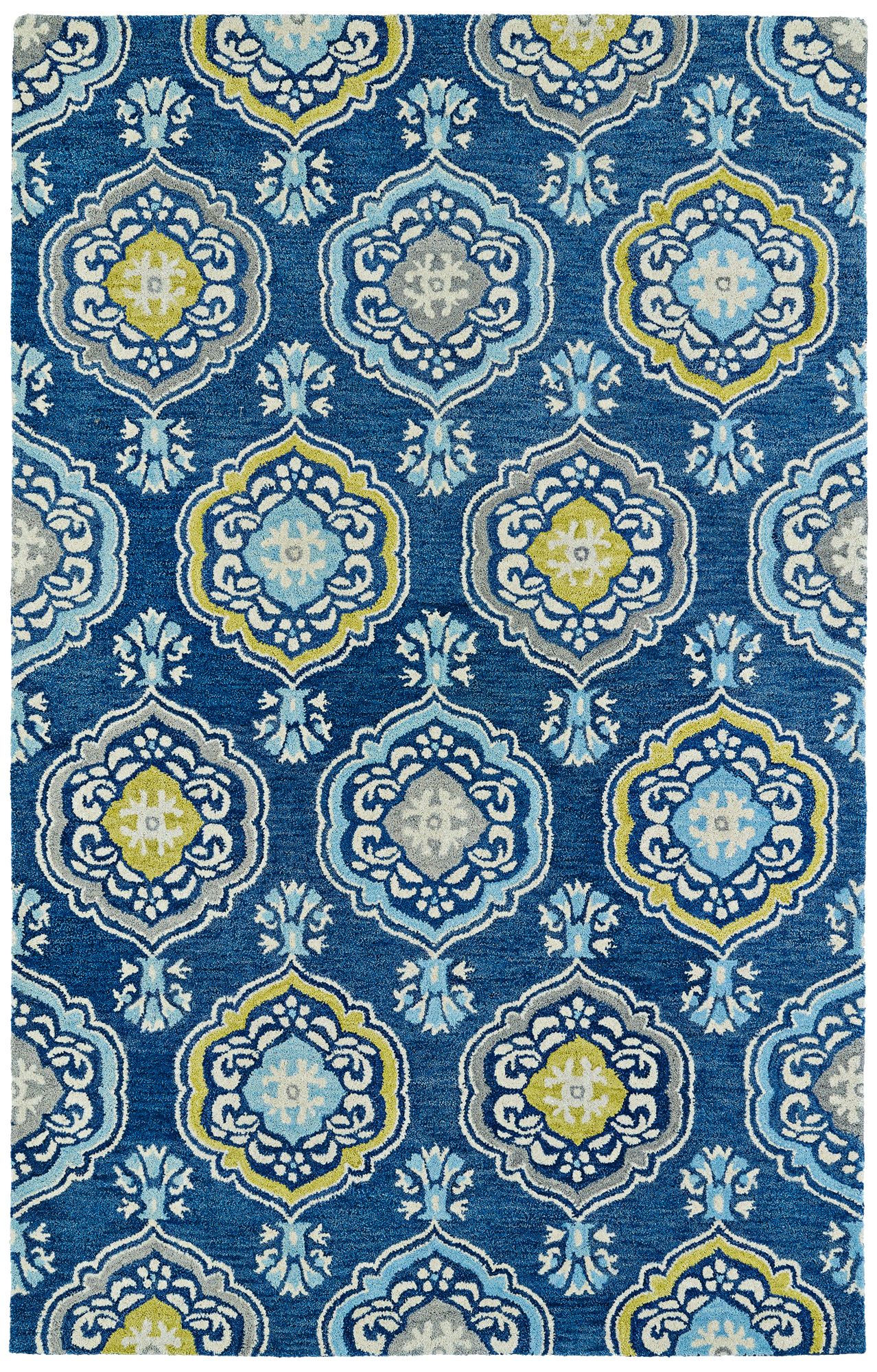 Kaleen Helena 3211-17 Blue Wool Area Rug 