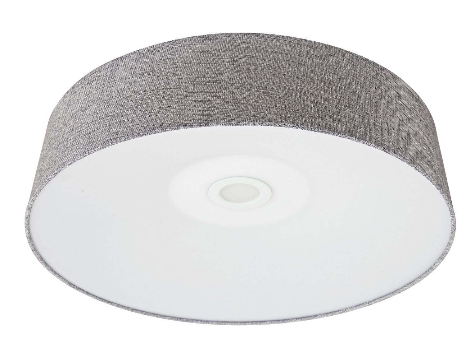 Avenue Cermack St. 24" Wide Gray Linen LED Ceiling Light