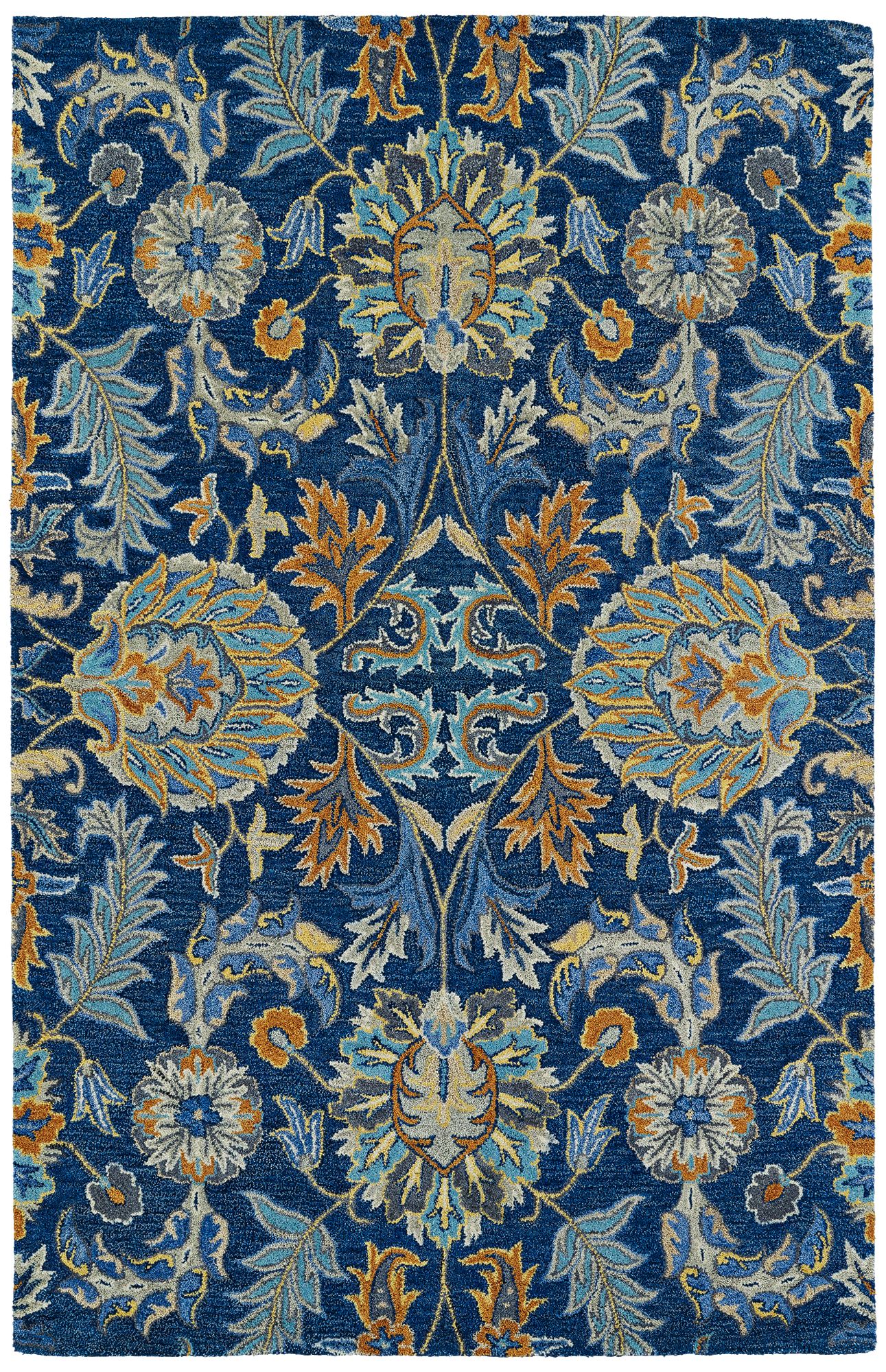 Kaleen Helena 3212-17 Blue Wool Area Rug 