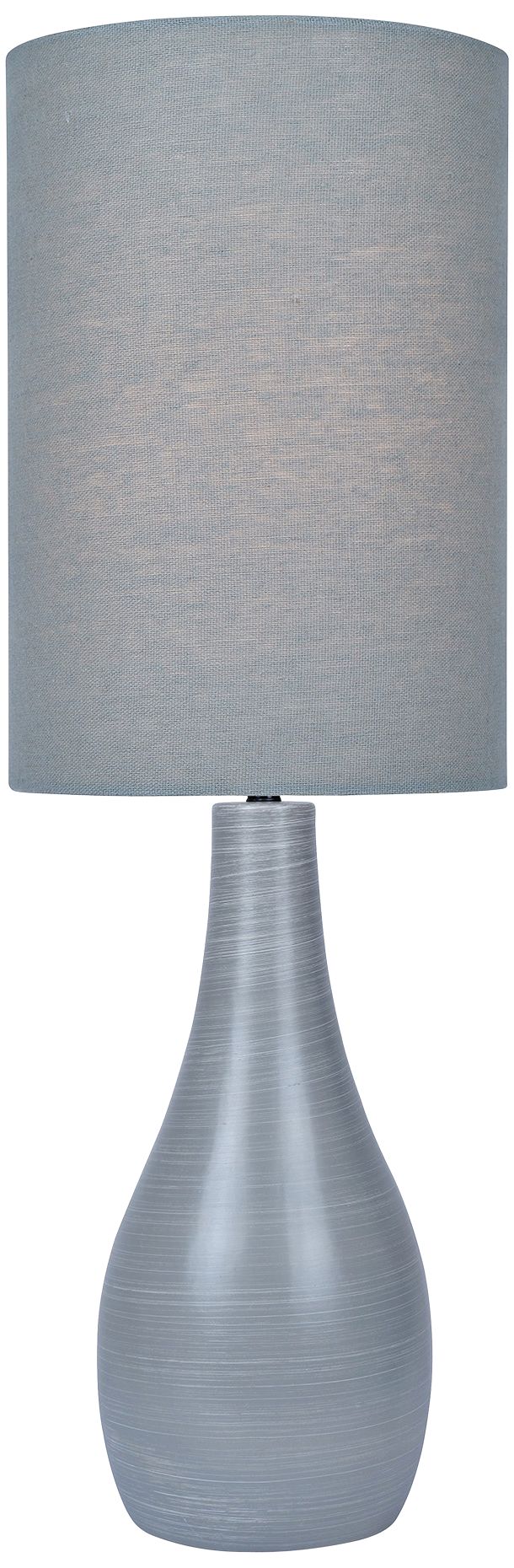 Quatro 31" High Gray Modern Table Lamp with Gray Shade 12F46 Lamps