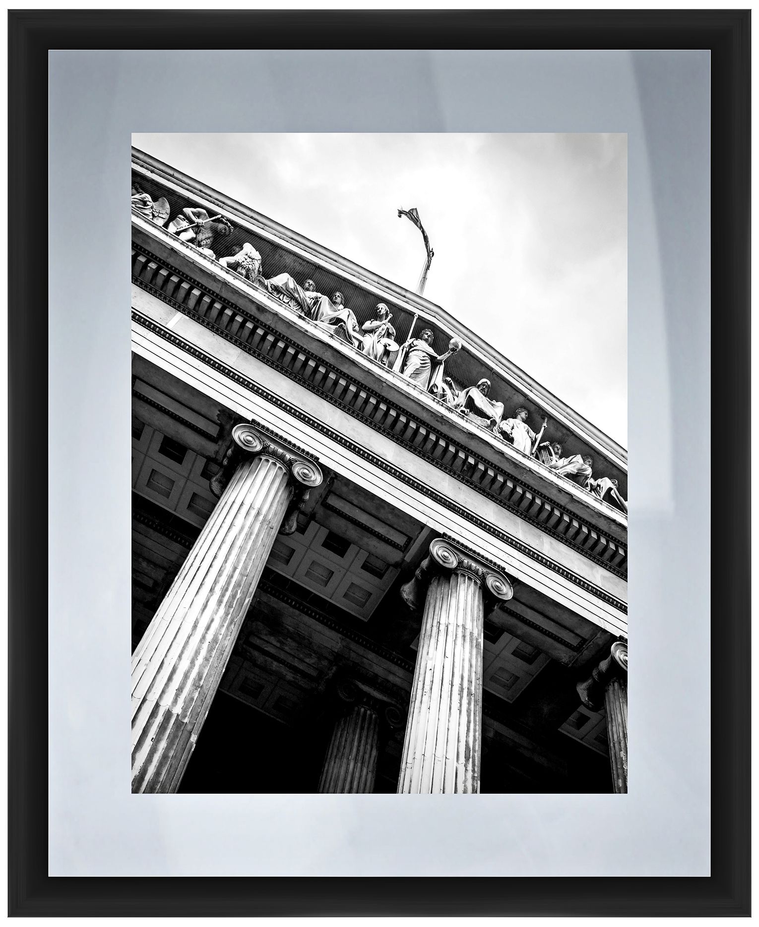 Pantheon 22" High Framed Giclee Wall Art