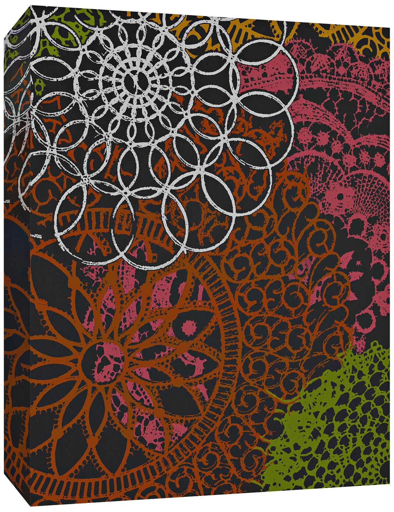 Red Flower Power 24" High Canvas Wall Art