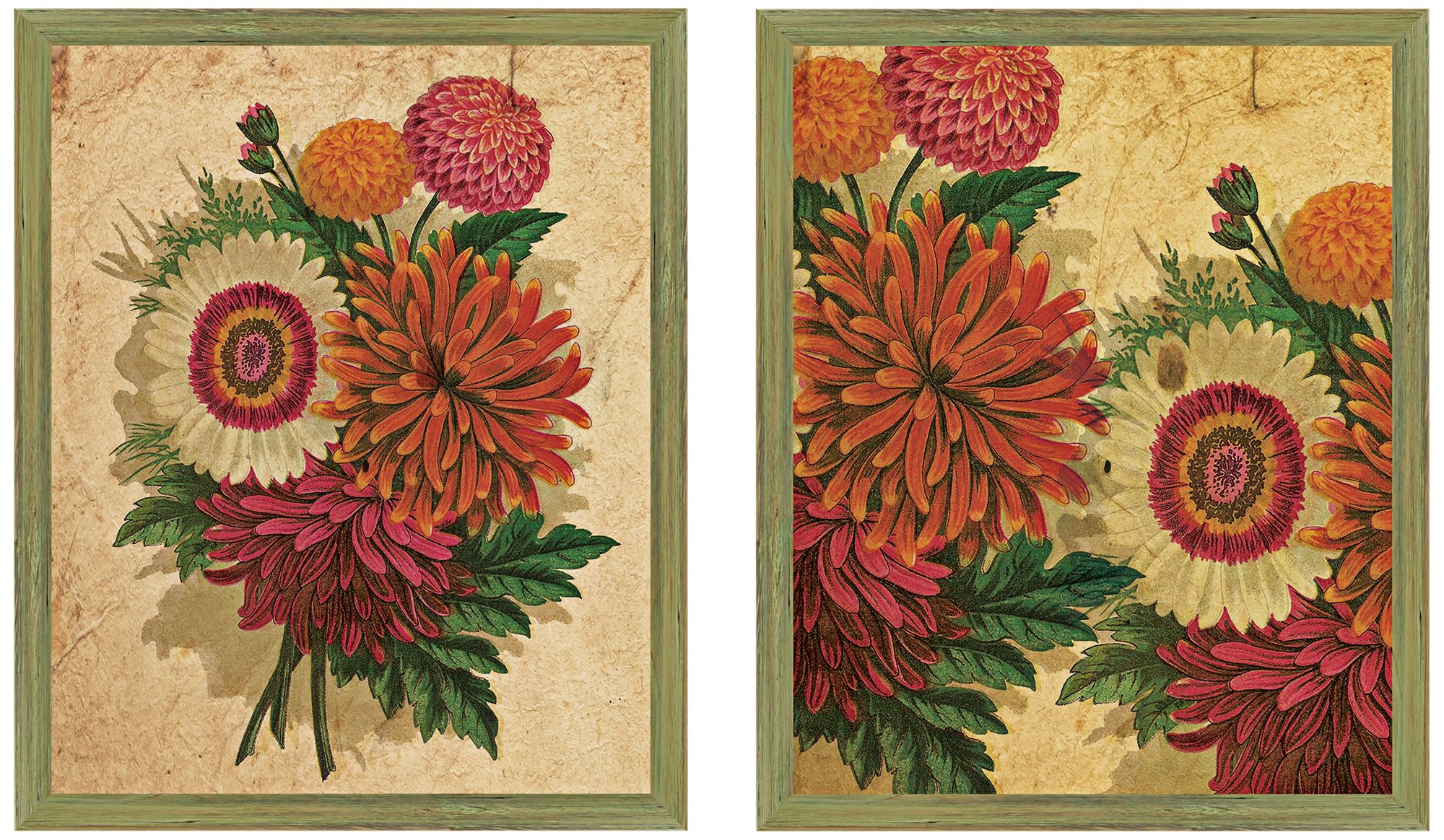 Spring 20" High 2-Piece Framed Giclee Wall Art Set
