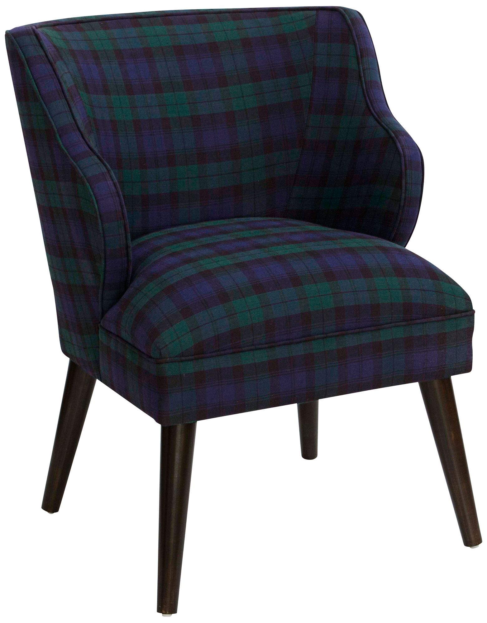 T-bird Blackwatch Fabric Armchair