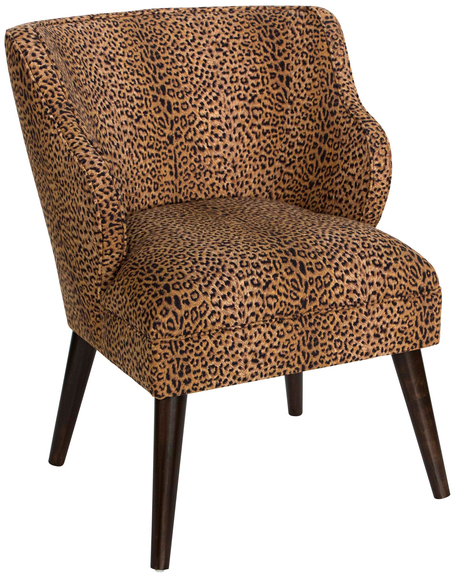 T-bird Cheetah Earth Fabric Armchair