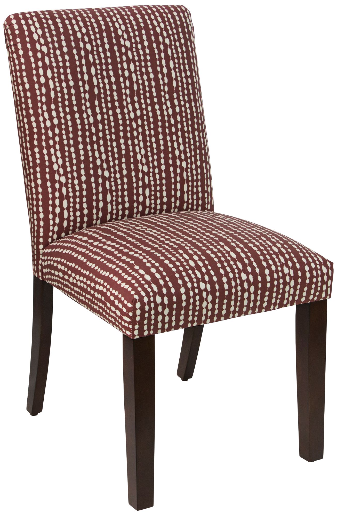 Main Street Line Dot Holiday Red Fabric Dining Chair 12T14 Lamps Plus