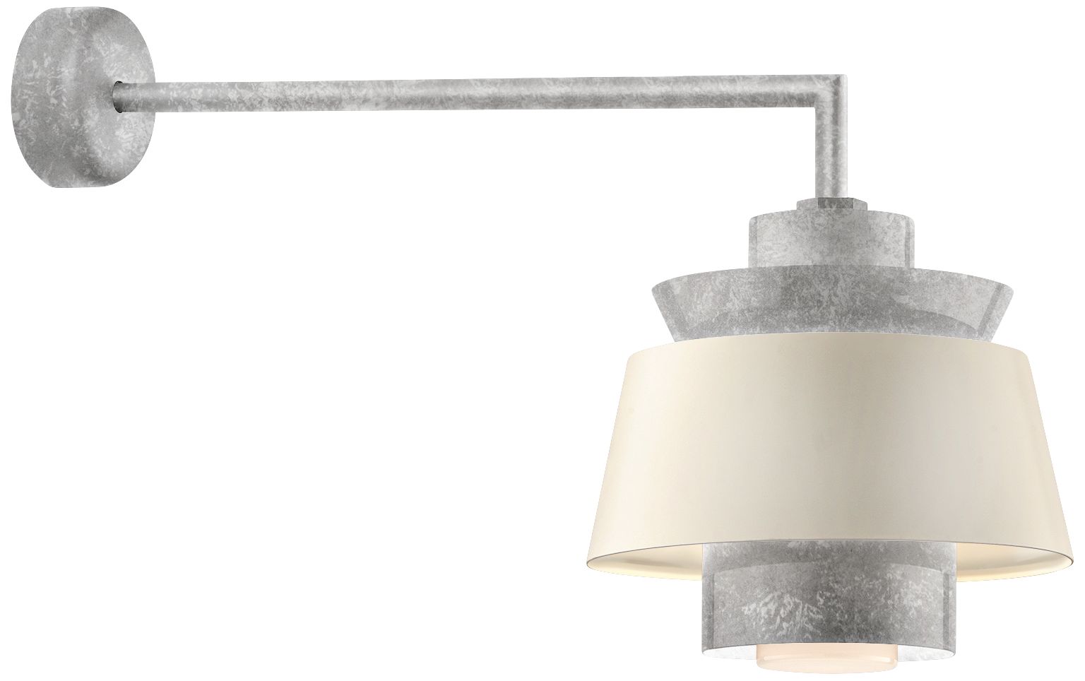 RLM Aero 12 1/4" High Galvanized LED Outdoor Wall Light