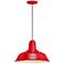 RLM Heavy Duty  8 1/4"H Red Outdoor Hanging Light
