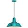 RLM Heavy Duty 8 1/4"H Tahitian Teal Outdoor Hanging Light