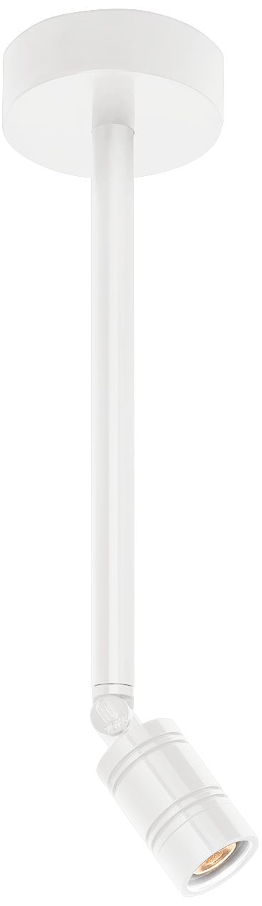 Bullet Head 2 1/4" Wide Gloss White LED Outdoor Ceiling Light