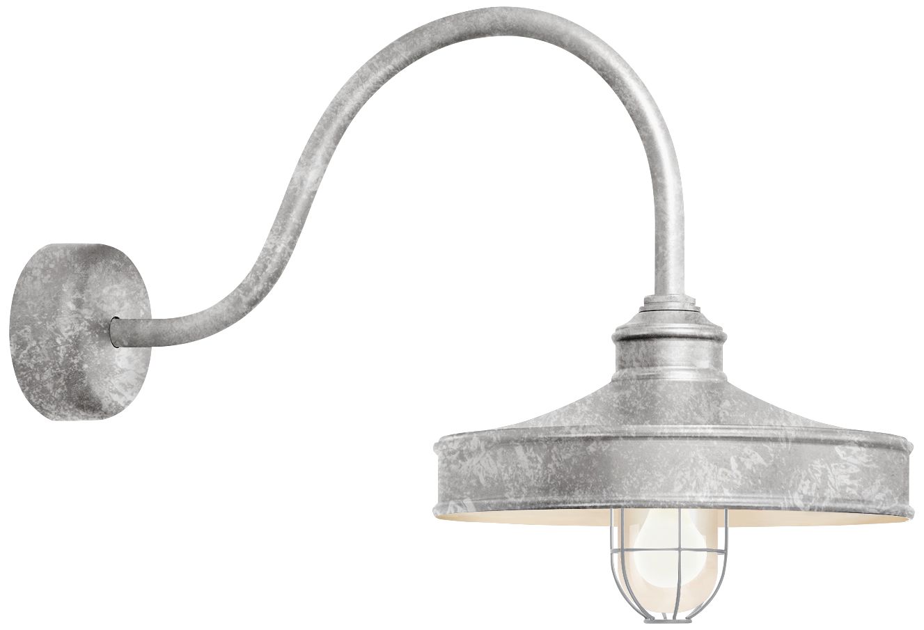 RLM Nostalgia 18" High Outdoor Wall Light in Galvanized
