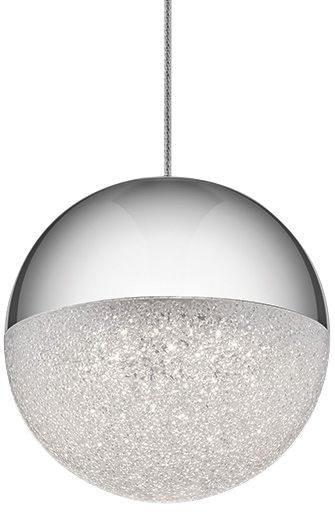 Elan Moonlit 4 3/4" Wide Chrome LED Mini Pendant