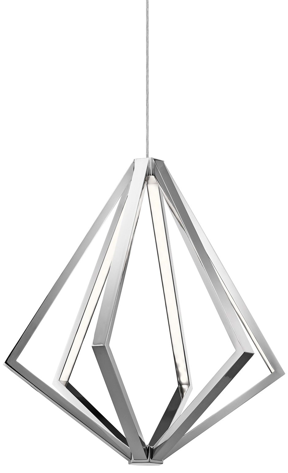 Elan Everest 24 1/2" Wide Chrome 6-LED Pendant Light