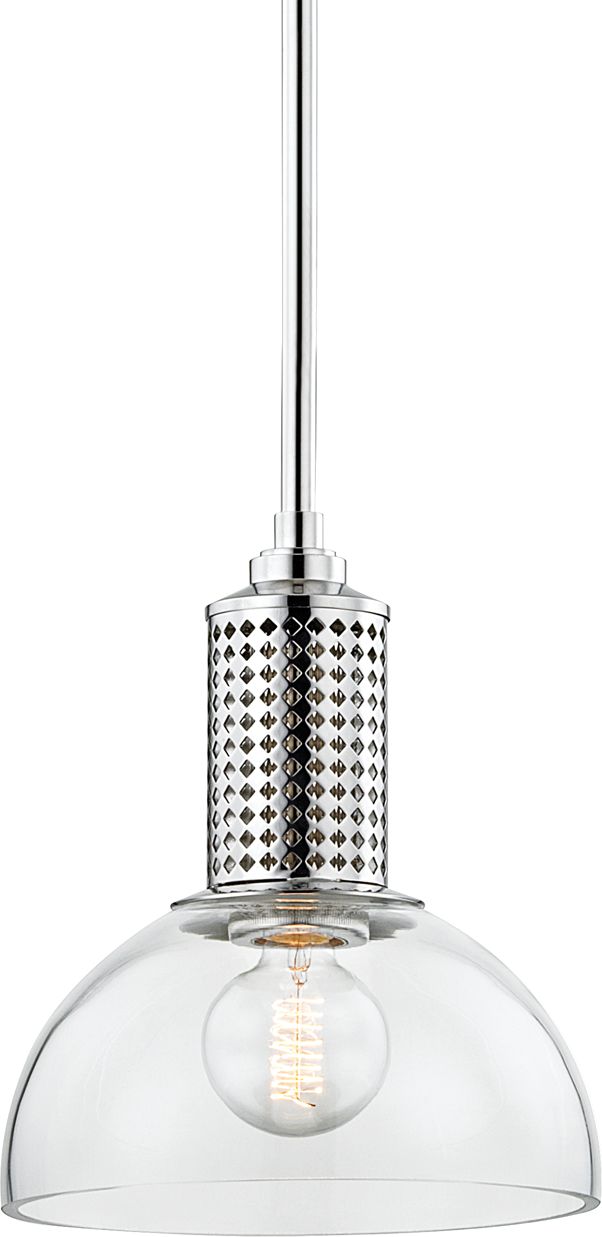 Hudson Valley Halcyon 10" Wide Polished Nickel Mini Pendant