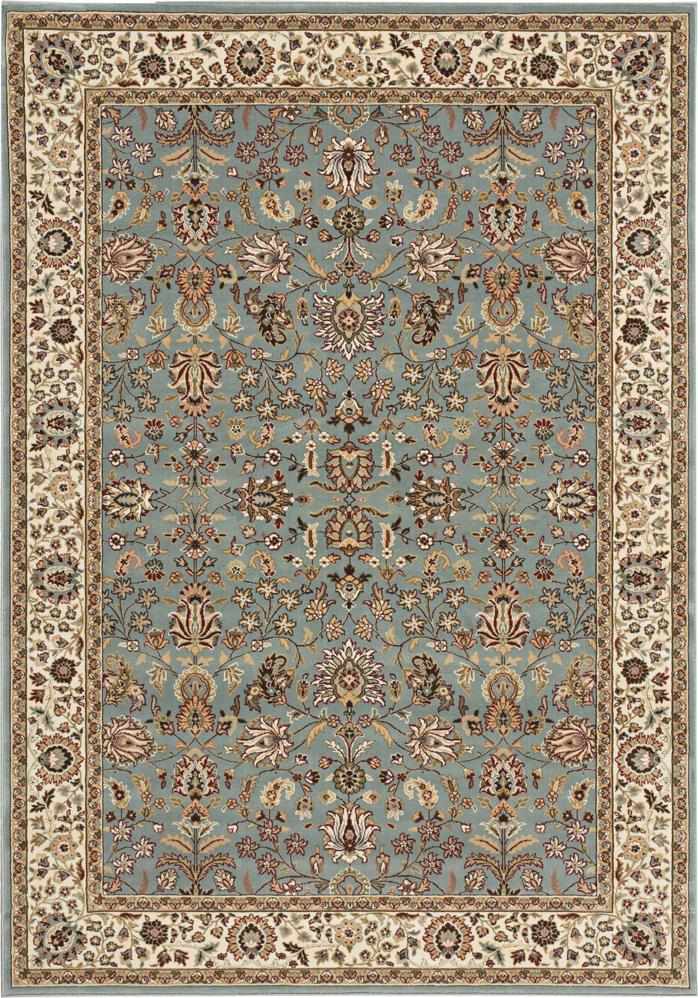 Nourison Antiquities ANT04 Slate Blue Area Rug 