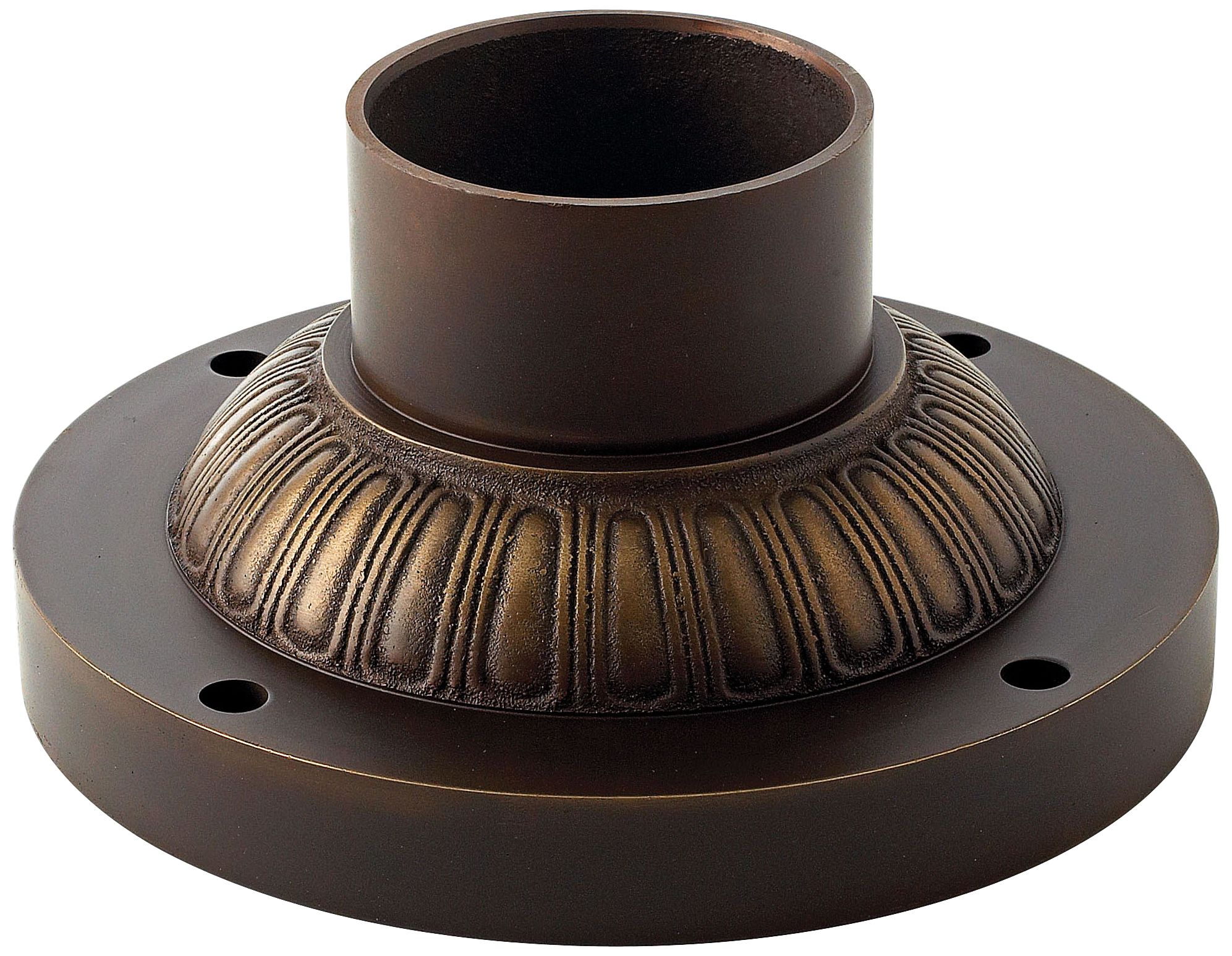 Pier Mount Fitter - Decorative Base in Metro Bronze