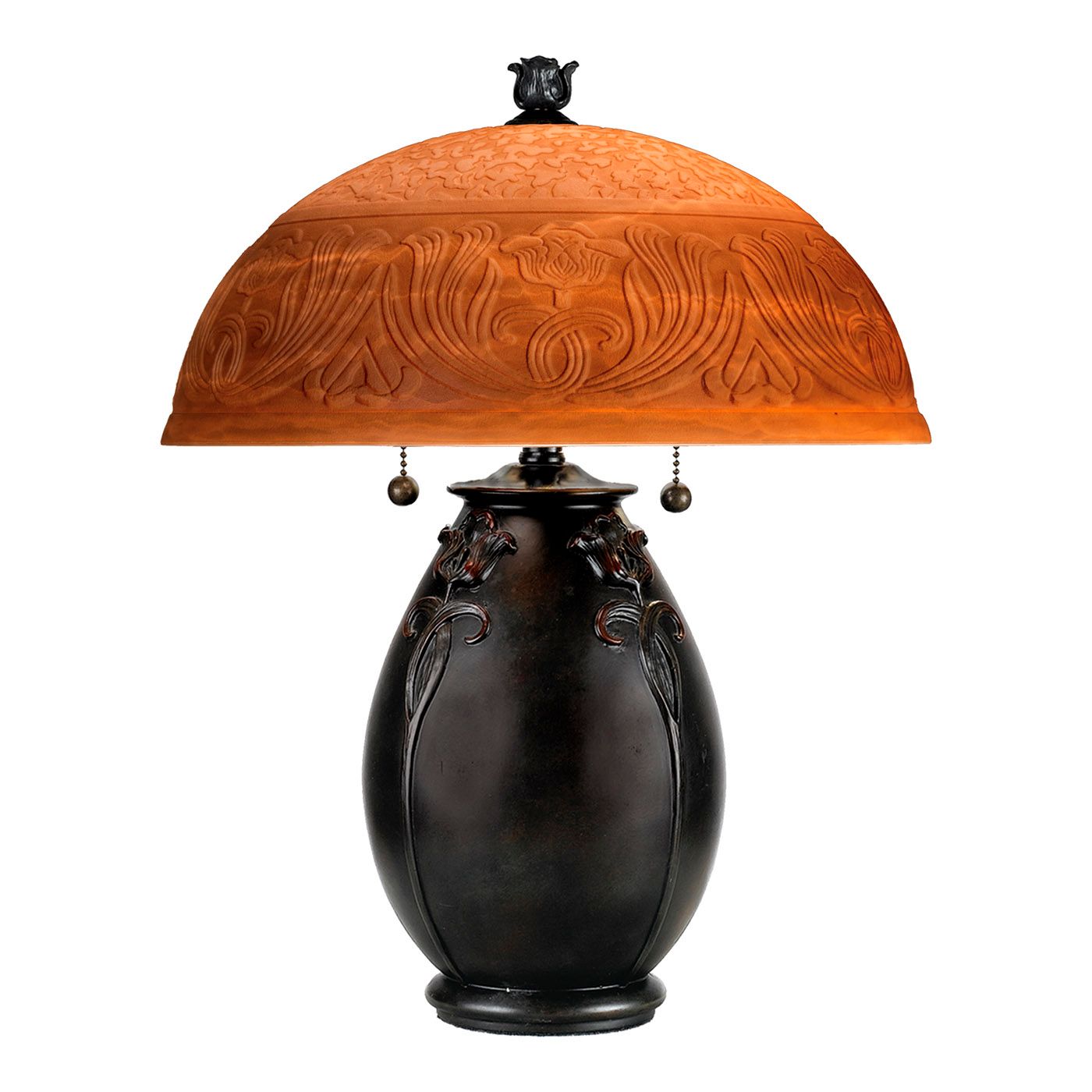 Quoizel Glenhaven 18" High Art Nouveau Accent Table Lamp