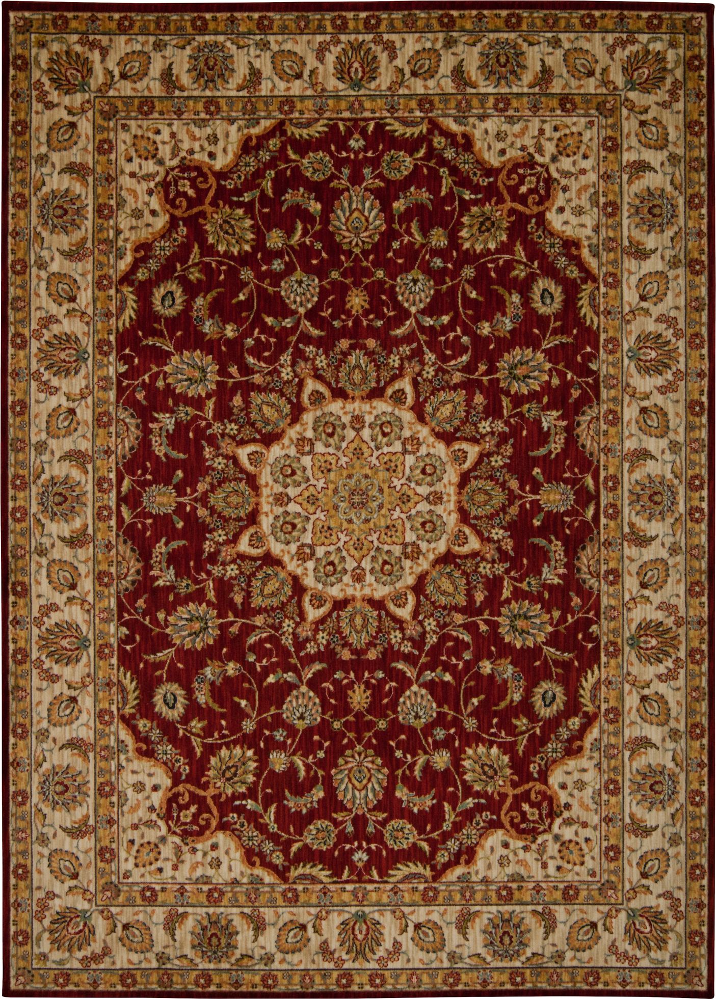 Kathy Ireland Ancient Times BAB02 Red Area Rug 