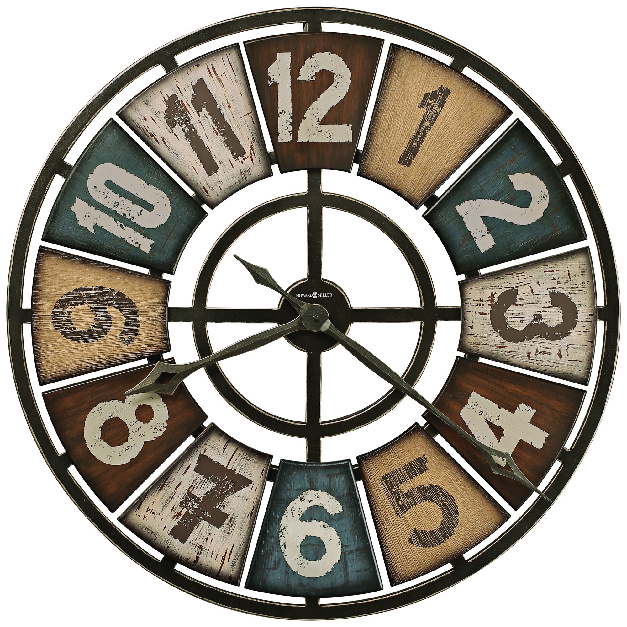 Howard Miller Prairie Ridge 32" Round Multicolor Wall Clock