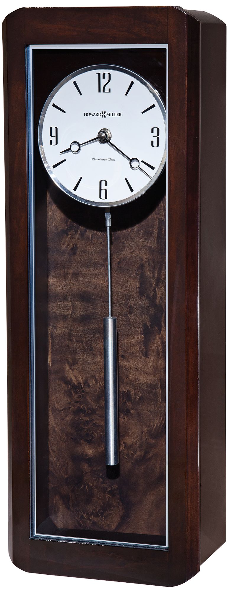 Howard Miller Aaron 21" High Black Coffee Wall Clock