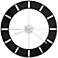 Howard Miller Onyx 30" Round High-Gloss Black Wall Clock
