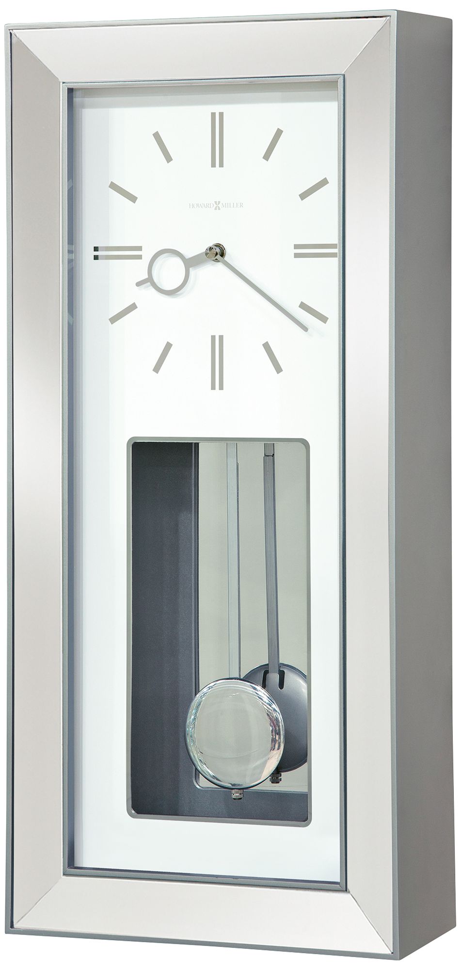 Chaz 23" High Satin Westminster Chime Wall Clock