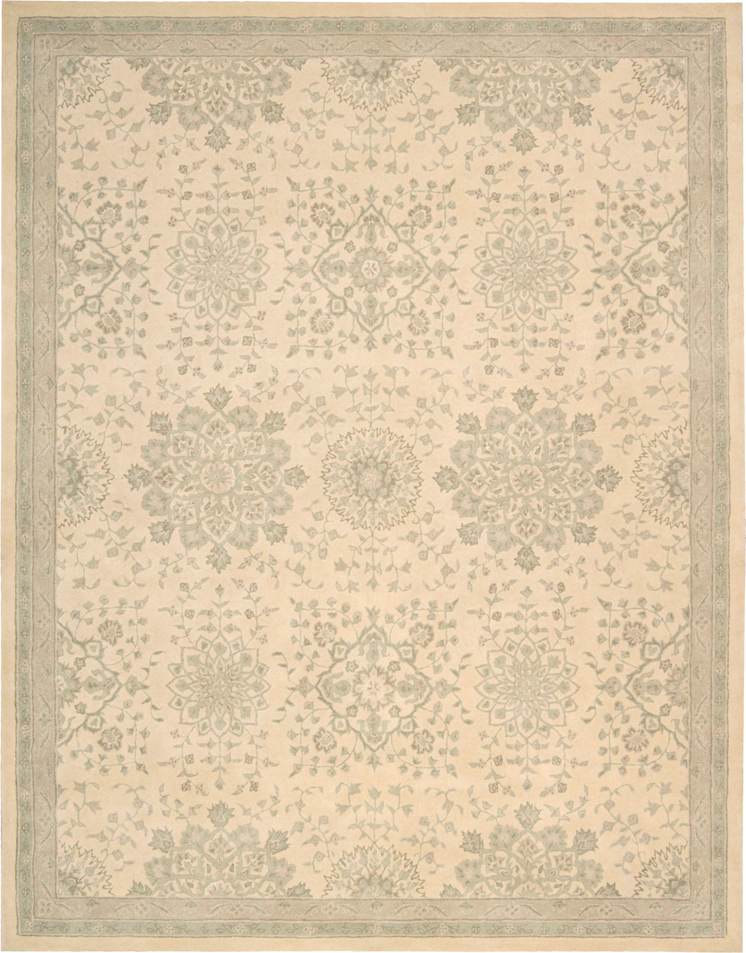 Nourison Royal Serenity SER02 Bone Wool Area Rug 