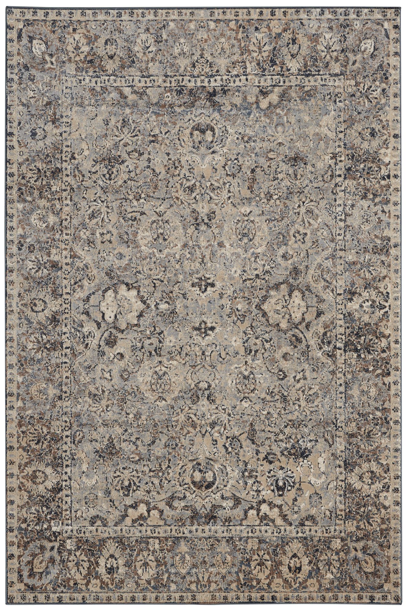 Kathy Ireland Malta MAI03 Slate Area Rug 