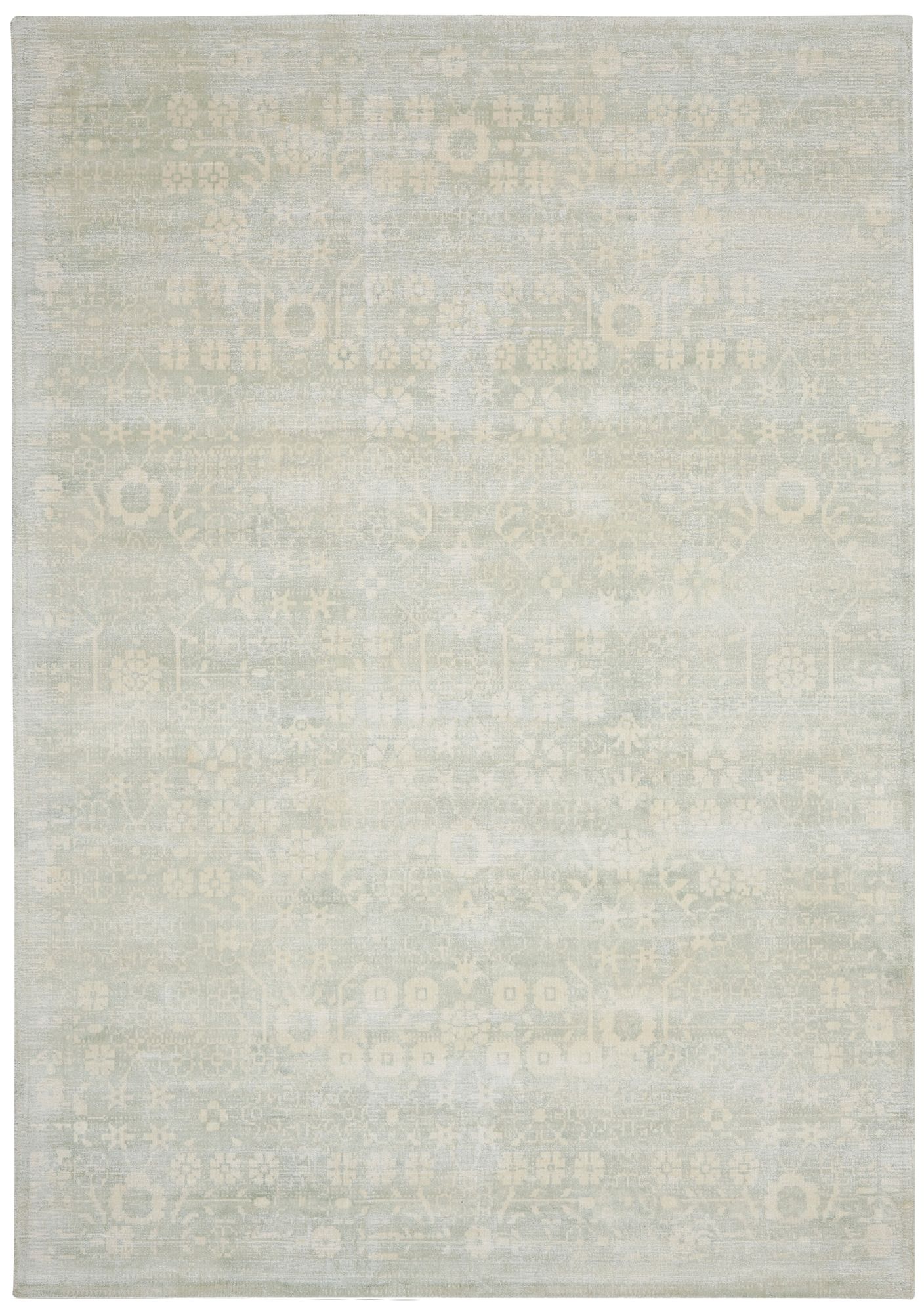 Desert Skies DSK02 Silver and Green Area Rug 