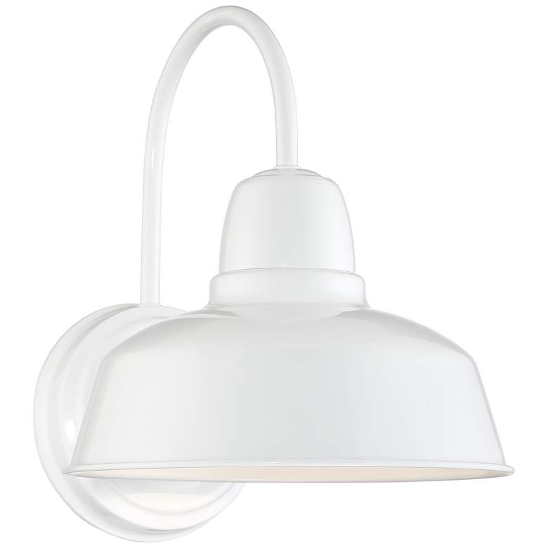 Urban Barn Collection 13&quot; High White Outdoor Wall Light