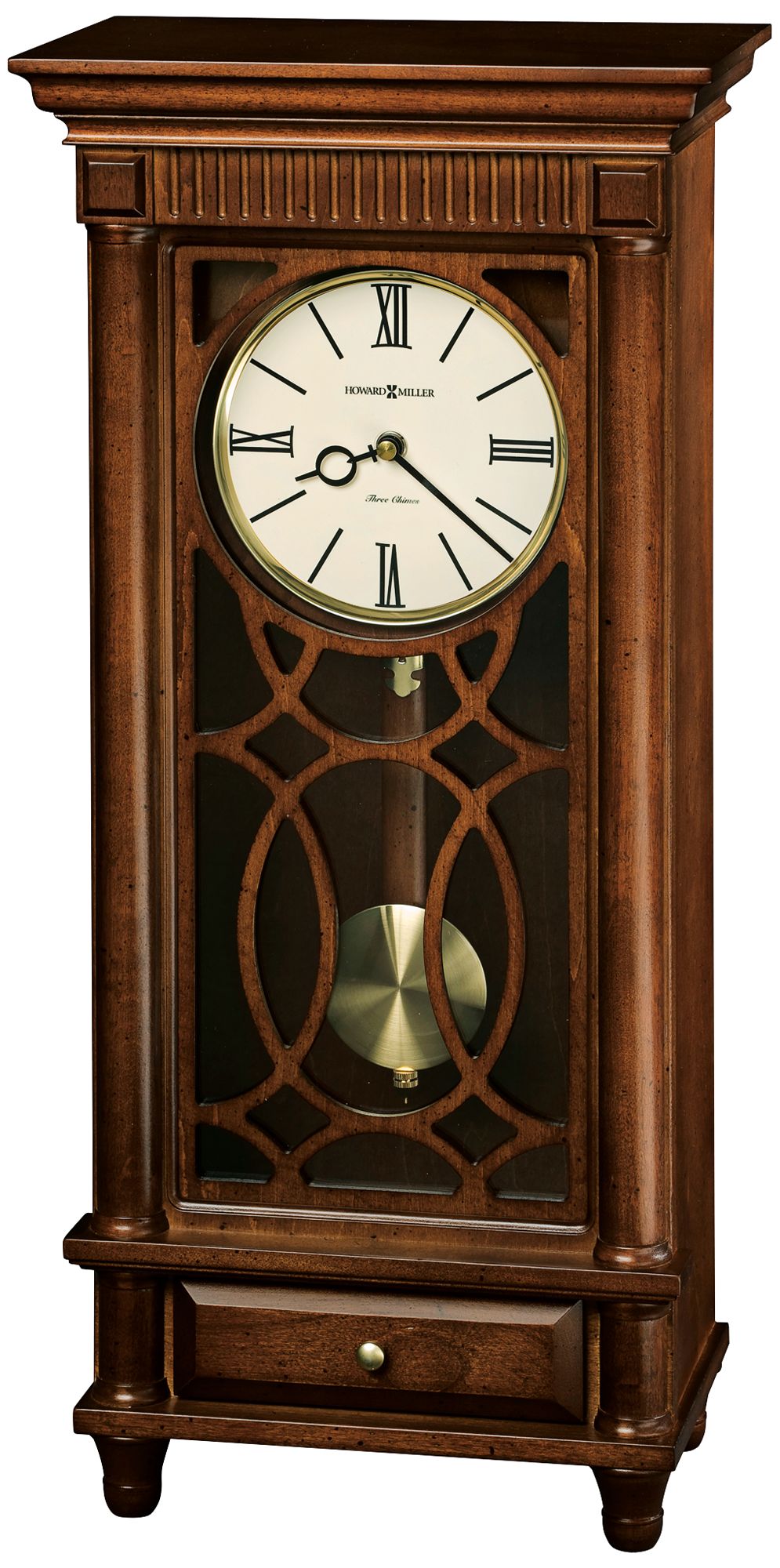 Howard Miller Lorna 22 1/2" High Tuscany Cherry Clock 13F79 Lamps Plus