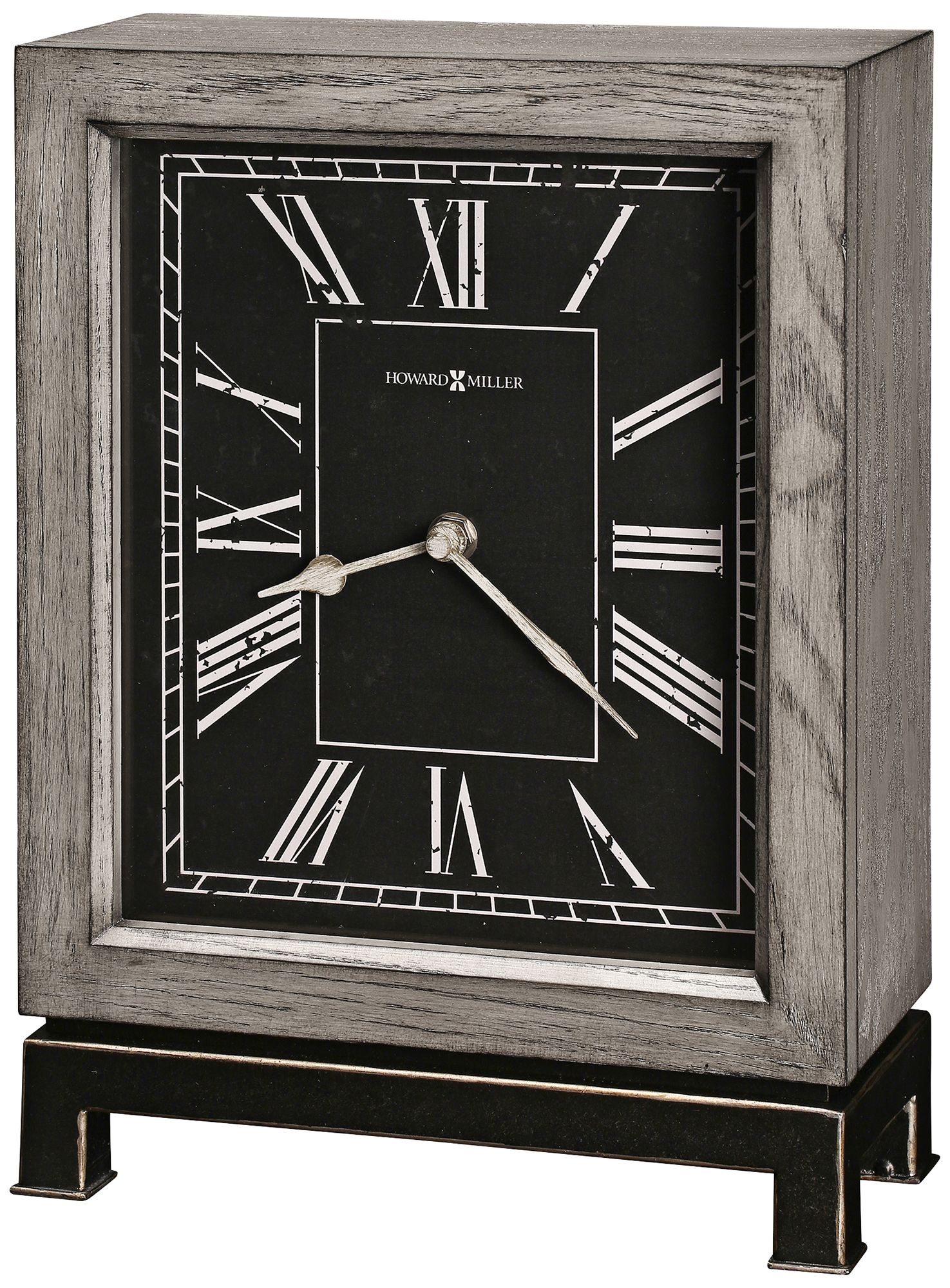 Howard Miller Merrick 12 1/4" High Wood Grain Mantel Clock