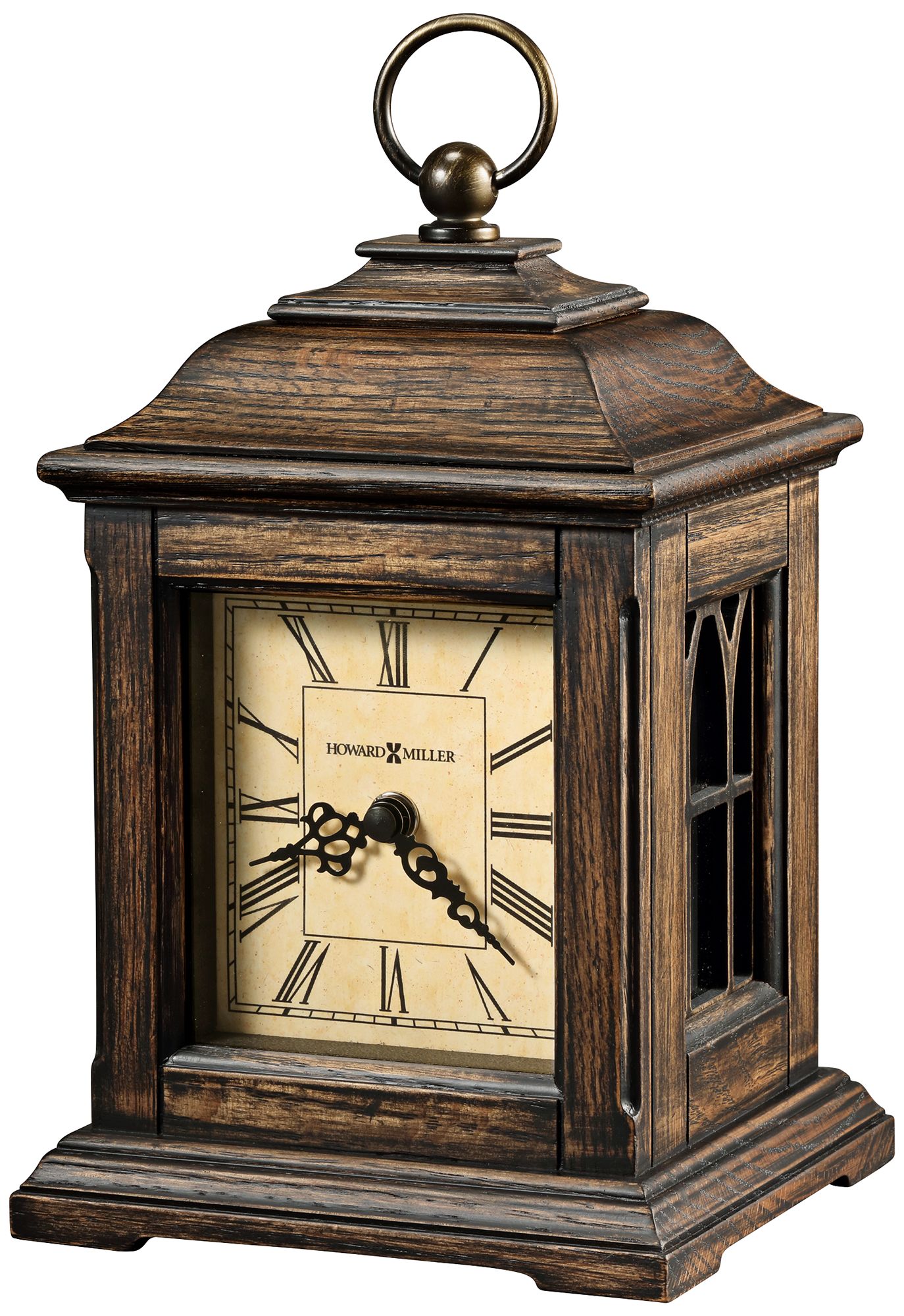 Howard Miller Talia 9 1/4" High Antique Oak Mantel Clock 13G24 Lamps Plus