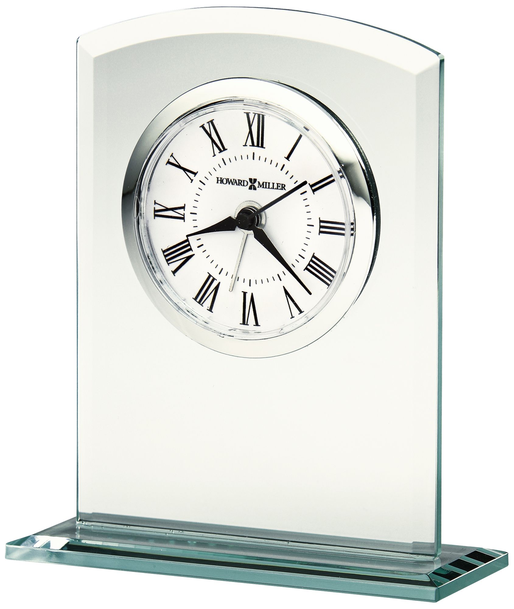 Howard Miller Medina 4 3/4" High Beveled Glass Alarm Clock