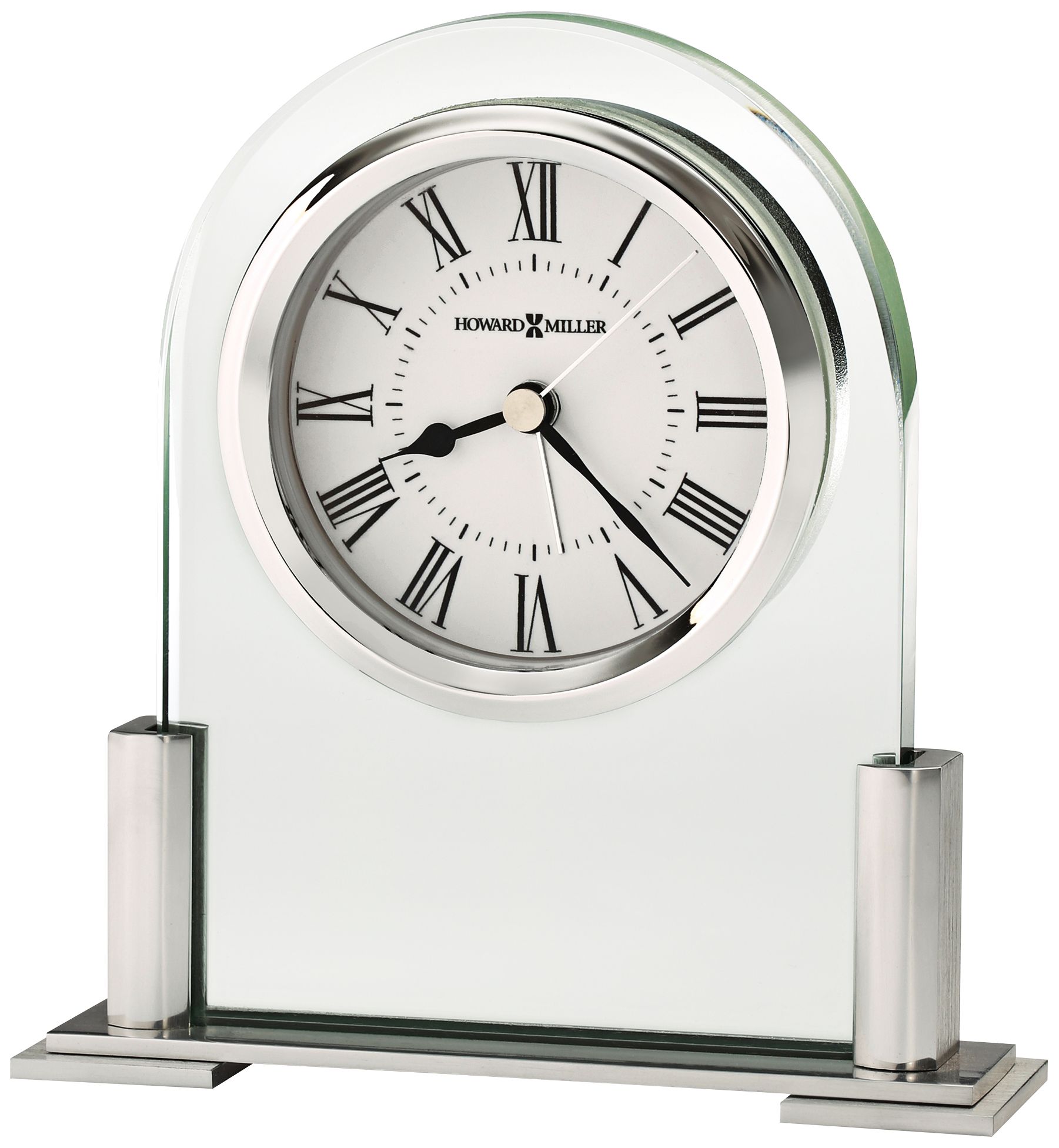Howard Miller Brinell 5" High Glass Alarm Clock