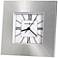 Howard Miller Kendal 6 1/4" High Brushed Silver Modern Clock