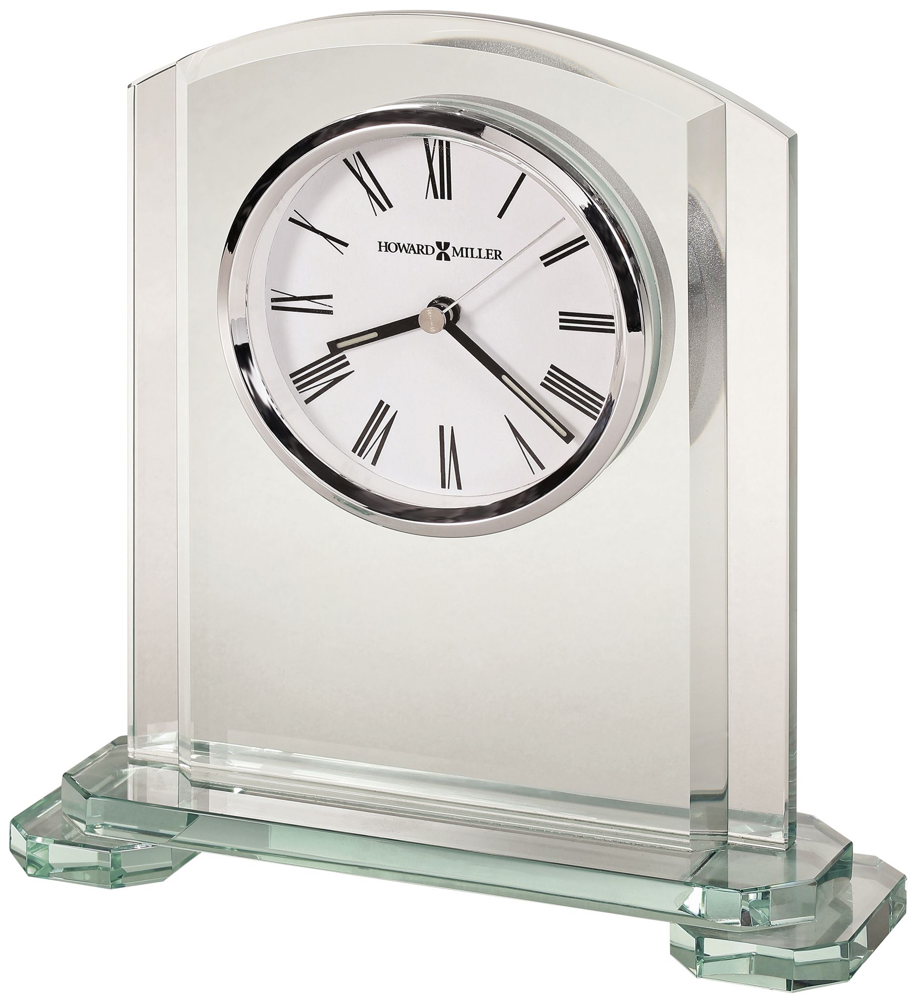 Howard Miller Stratus 8 1/4" High Clear Glass Table Clock
