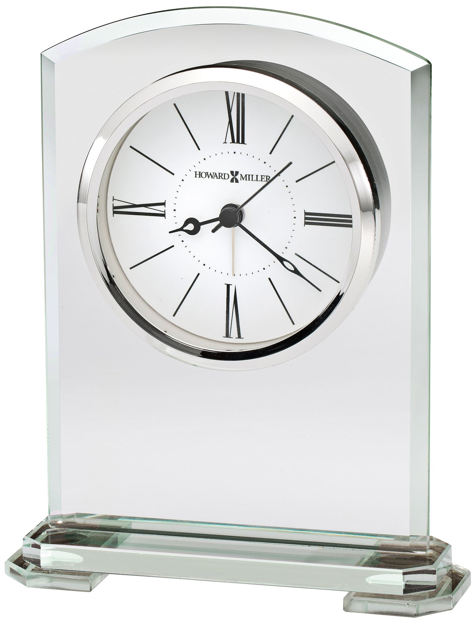 Howard Miller Corsica 6 3/4" High Beveled Glass Alarm Clock