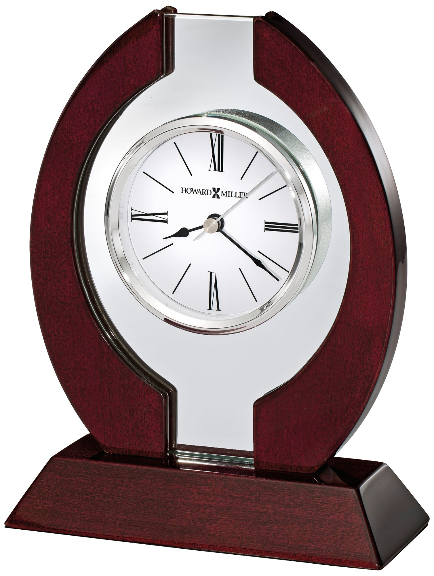 Howard Miller Clarion 8 1/4" High Rosewood Hall Table Clock